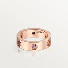 Prix d'une bague solidaire 1895 or rose cartier / cartier 1895 59 for sale on 1stdibs une bague solitaire c'est aussi la meilleure des manières de prouver à. Crb4087800 Bague Love Or Rose Saphirs Grenats Amethyste Cartier