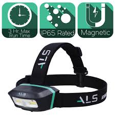 Advanced Lighting Systems 250 Lumens Led Heavy Duty Magnetic Rechargeable And Detachable Head Lamp With Motion Activation And Brightness Memory Hdl251r The Home Depot