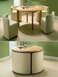 Creative Table And Chair Design Nesting Chairs Compact Furniture Mesa Habitacion Design Furniture Dining Table Chairs Space Saving Table