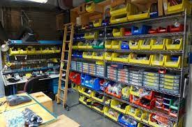 How To Organize Your Shop Organize Bins Sorting Organize Shop Workshop Workshop Storage Shop Storage Garage Workshop