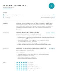 Responsible professional able to manage and motivate teams in addition to providing excellent technical expertise in the field of space command and control. Business Intelligence Analyst Resume Examples Template And Resume Tips Cleverism