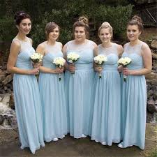 Baby Blue Bridesmaid Dresses Long 62 Off Plykart Com