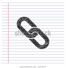 Chain Link Icon Pen Art Notebook Stock Vector Royalty Free 1718364775 Graphics Icon Notebook Effect Pen Art Chain Link Art