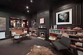 Glamorous Home Office Design Ideas With Fireplace And Fascinating Mini Bar Glamorous Home Office Design Ide Elegant Home Decor Home Library Decor Home Wet Bar