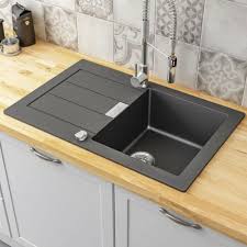 Buy black kitchen sinks and get the best deals at the lowest prices on ebay! Franke Sirius 1 0 Bowl Black Tectonite Kitchen Sink Waste Sid611 78