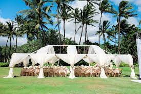 The Perfect Day For A Wedding Under The Palms By Moana Events Hawaii Wedding Hawaii Wedding Planner Kauai Wedding