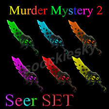 Free shipping for many products! Roblox Mm2 Seer Set 6x Godly Murder Mystery 2 Neu Knife Messer Gun Item Waffe Eur 10 99 Picclick De