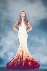 Black And White Ombre Wedding Dress 20 Stunning Non White Wedding Dresses For The Bold And Daring Modwedding Non White Wedding Dresses Red Wedding Dresses Wedding Dresses