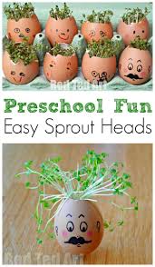 Spring Activities Cress Heads Red Ted Art Make Crafting With Kids Easy Fun Spring Activities Spring Preschool Spring Crafts Preschool