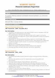 Job information this part includes: Financial Assistant Resume Samples Qwikresume