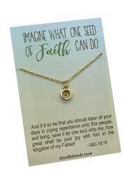 Inspirational Gifts For Christian Women Silver Or Gold Etsy Sister Missionary Gifts Gift Necklace Mustard Seed Necklace