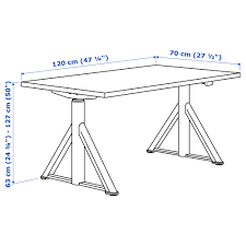 Https Www Ikea Com No No P Idasen Arbeidsbord Sitte Sta Svart Mork Gra S19280939 Ikea Tischplatten Ikea Schreibtisch