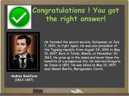 1521 1521 1886 1901 1934 1946 next: Short Quiz Philippine History