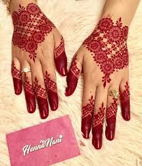 Lovely Red Henna Henna Designs Hand Mehndi Designs