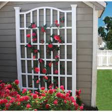 New England Arbors Grande Trellis Va68200 The Home Depot Trellis Plants Diy Trellis Plant Wall