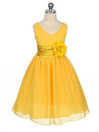 Yellow Yoru Chiffon Flower Girl Dress Size 2 4 6 8 10 12 14 1082 Chiffon Flower Girl Dress Flower Girl Dresses Bridesmaid Dresses