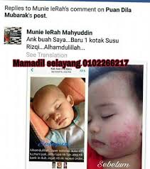 Testimoni Susu Rizqi Baby Eczema Pun Susu Rizqi Mamadil Facebook