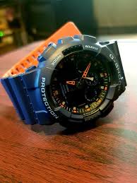 Casio G Shock Ga 100l 2a On The Stock Band Watchbands Casio Casio Shock Watch Bands