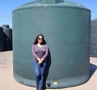 5,000 Gallon Vertical (straight-wall) Water Storage Tank 119”D x 116”H