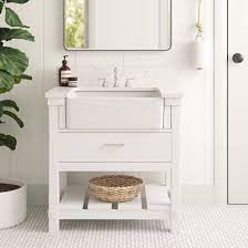 The best starting point is usually with dimensions, as this is the constraint for most. Sand Stable Emilee 30 Single Bathroom Vanity Set Reviews Wayfair