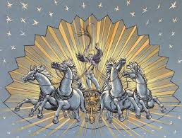 The Celestial Charioteer: Helios - Kevin Kihn - Paintings & Prints, Fantasy  & Mythology, Other Fantasy & Mythology - ArtPal