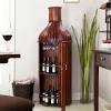 Usually, wine glass racks are made from wood or metal; 1