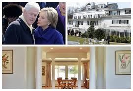 Although The Former Senator Didn T Move Into The White House She Still Bought One Right Next To Her And Hu Celebrity Houses Celebrity Real Estate Celebrities