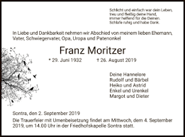 Für microsoft word und excel zum gratis download. Traueranzeigen Von Franz Moritzer Trauer Werra Rundschau De