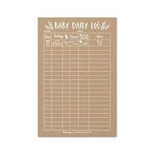 Newborn Baby Log Tracker Journal Book Infant Daily Schedule