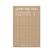 newborn baby log tracker journal book infant daily schedule