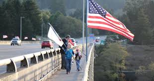 Tradition: Flags placed in Brookings