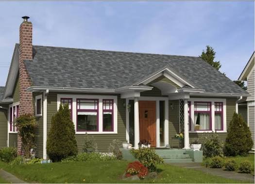 Different roofing options for same house