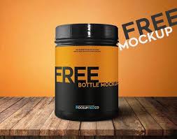 Free Nutrition Bottle Mockup Sports Nutrition Bottle Mockup Nutrition