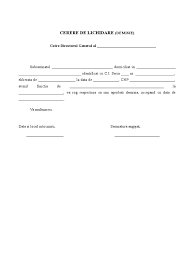 Îți doresc multă sănătate, bucurie, fericire și împlinire sufletească! 4 2 Model Cerere De Lichidare Demisie