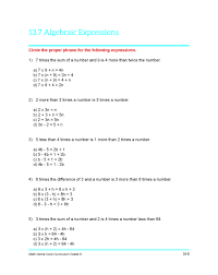 Writing and simplifying expressions in the grade 6 common core math bundle by aimsedu. Sixth Grade Course Sample Lessons Math Genie Common Core Parcc