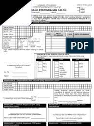 Borang pendaftaran calon pt3 3. Borang Perpindahan Calon Lpm Am37 Pin 2 2004