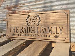 Custom Engraved Family Name Wood Sign Personalized Wooden Plaque Home Decor Rustic Cnc Las Wooden Signs Diy Woodworking Projects Diy Woodworking Plans Patterns