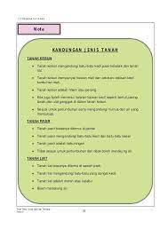 Komponen yang ada di dalam tanah yang baik untuk tanaman adalah tanah yang mengandung mineral 50%, bahan organik 5% dan air 25%. Modul Pengajaran Dan Pembelajaran Sains Tahun 3 Sk 1