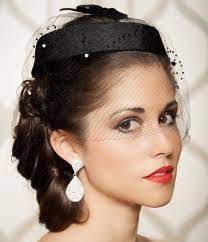 Pillbox Hat Hairstyles Google Search Vintage Wedding Hair Black Bridal Wedding Hairstyles With Veil