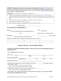 Learn how you can apply for a desk order divorce. Waiver Of Service Texas Pdf Fill Online Printable Fillable Blank Pdffiller
