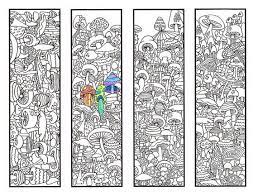 I may also post new coloring pages unexpectedly so defiantly bookmark this page and check back every so often, sign up to my email list to be notified of new swear word coloring pages. Coloring Bookmarks Mushroom Bookmark Coloring Page For Adults And Big Kids Four Printabl Coloring Bookmarks Bookmark Coloring Pages Coloring Bookmarks Free