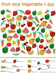 Fruit And Vegetable I Spy Game The Pleasantest Thing I Spy Games Spy Games Preschool