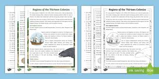 If you fail, then bless your heart. Colonial America Regions Of The Thirteen Colonies Differentiated Reading