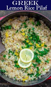 You Ll Love This Bright And Super Tasty Greek Lemon Rice With Onions Garlic Lemon And Fresh Herbs Two Simple Greek Lemon Rice Rice Side Dishes Greek Recipes