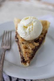 It calls for butter, not shortening as one reviewer said. Original Toll House Pie A Bountiful Kitchen