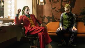 Joker And Heath Ledger Joker, jokermovie, joaquin phoenix, robertdeniro, batman, movie poster. joker and heath ledger