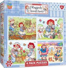 Barbie 4 x 100 piece bumper pack jigsaw puzzle. Raggedy Ann 4 Pack 100 Pieza Rompecabezas Ebay