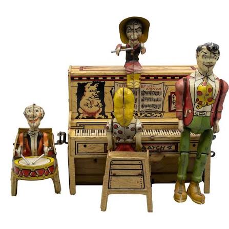 Lil Abner Dogpatch Band Classic Vintage Wind-Up Toy by Unique Art. For Sale  at Ruby Lane
