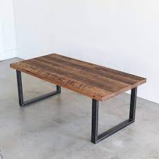 Reclaimed oak and steel coffee table with shelf. Reclaimed Wood Coffee Table Industrial U Shaped Steel Legs Reclaimed Wood Coffee Table Coffee Table Wood Coffee Table