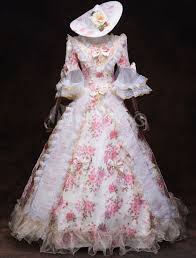 Check out our white victorian dress selection for the very best in unique or custom, handmade pieces from our women's clothing shops. Victorian Dress Costume Women S White Rococo Masquerade Trumpet Half Sleeves Royal Floral Ruffles Victorian Era Clothing Retro Costumes Outfits Halloween Milanoo Com